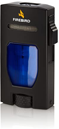 Mechero Soplete Firebird Rogue - Encendedor Jet Llama - Recargable con Gas butano (no Incluido) - Gran Rueda para el Ajuste de Llama - Gran depósito de Gas - Ventana para Nivel de Gas