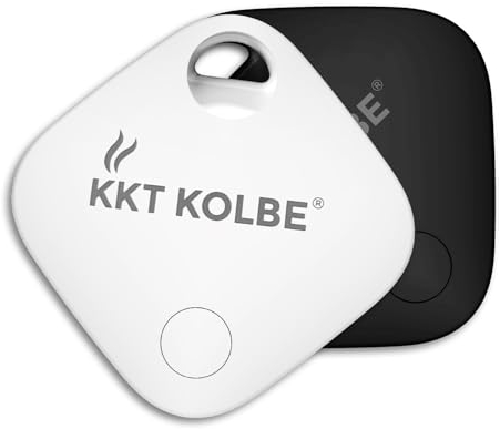 K-Tag Schlüsselfinder | KeyFinder | 2er Pack | Smart Tracker | Apple Find My | Smart App (nur iOS) | Bluetooth | für Schlüssel, Gepäck, Koffer, Geldbörsen, Taschen