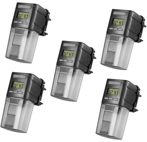 MILISTEN 5 STK Elektrischer Fischfutterautomat Automatischer Fütterungstimer Für Aquarien Futtermittel Für Fische Automatische Fischfütterung Fischfütterungsgerät Aquarium Zubringer