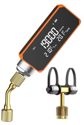 Elitech VGW-Mini HVAC vakuummeter, hög precision digital vakuummätare med oljefilterskydd, stöder flera enheter, perfekt för luftkonditionering och kylsystem