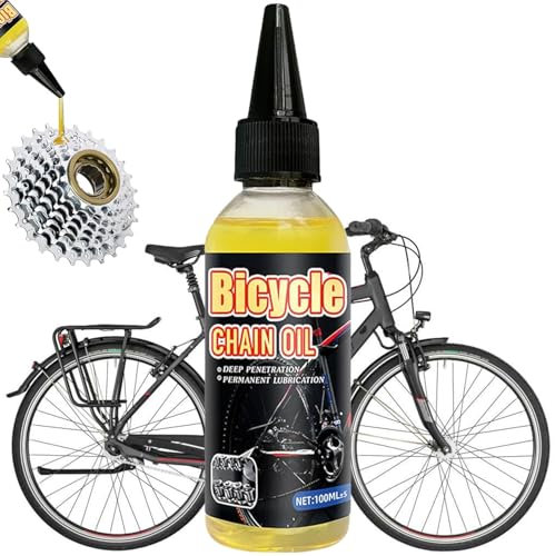 Allwetter-Kettenöl, Winter Kettenöl Fahrrad, Bike Kettenöl Wet Lube, 100 ml Fahrradkettenöl, verringert Reibung, macht Fahrradketten leichtläufig, Für alle Arten von Fahrrädern