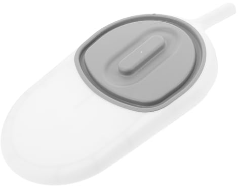 Operitacx Bassin de Lit en Plastique avec Poignée Allongée Forme Inclinée Anti-déversement Bassin de Lit pour Patient Alité Soins pour Personnes Âgées Usage Pratique