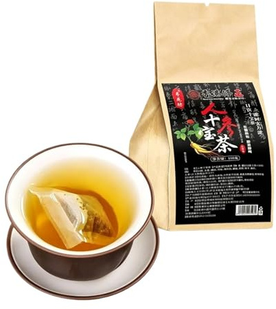Ginseng Ten Treasures Tea 150 g Individuellt förpackade tepåsar, en blandning av flera örtsmaker, lätt att brygga(2pcs)