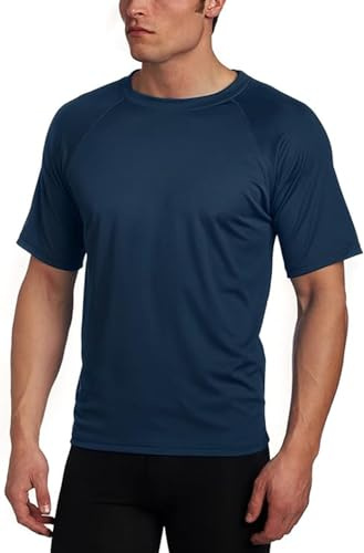 Kanu Surf Men’s Swim Shirt with Short Sleeves – UPF 50+ Rash Guard for Men with Quick-Dry Fabric (X-Large)