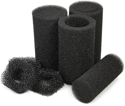 LTWHOME Round Foam Filter Sponge Set Fit for All Pond Solutions CUP-129 Filter (Pack of 3 Sets)