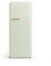 CREATE / RETRO FRIDGE 150 ROSE GOLD/Kühlschrank mit Gefrierfach 281L in Pastellgrün, Griff Rosa-Gold / 102W, niedriger Energieverbrauch, 150cm, 3 Ablagen, Temperaturregelung,60x60x150cm