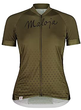 Maloja W Haslmausm. 1/2 Trikot Grün, Damen T-Shirt, Größe L - Farbe Moss