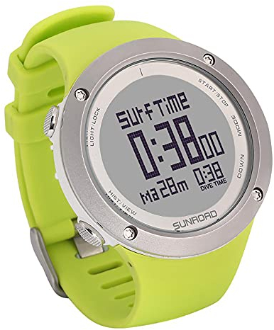 Yajun Scuba Diving Computer Watch Smart Compass for Underwater Sports with Large Screen Waterproof Casual Timer Count Down,Green