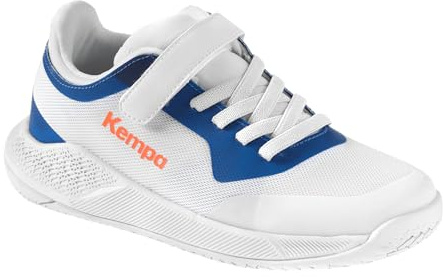 Kempa Kourtfly Kids Sport-Schuhe, weiß/blau, 32 EU