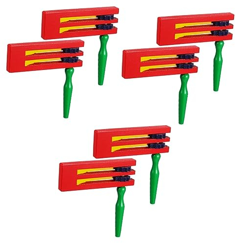 Abaodam 6 Stk Resonanzboden Aus Holz Matratzen Kidcraft-spielset -rhythmus-spielzeug Klangspielzeug Aus Holz Mit Ratsche Traditionelles Matraca-spielzeug Kind Lehrmittel Musik Hölzern