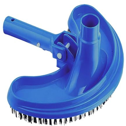 Bodensauger Pool Sichelförmig, Poolreinigung Bodensauger, Tragbares Pool Bodensauger, Saugkopf, Pool-Reinigungskopf Mit Drehbaren Nylonborsten, Für Frühjahrspool