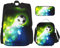 Coole Fußball-Rucksäcke, 40,6 cm, Vorschule, Schule, Büchertasche und Lunchbox für Grundschulkinder, 3 Stück, Schwarz , Einheitsgröße, Schulranzen-Set
