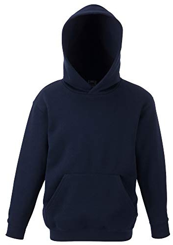 Fruit of the Loom Barnens unisex-tröja/huva (7-8) (Deep Navy)