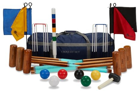 Uber Games 6 player Garden Croquet Set with Nylon Bag