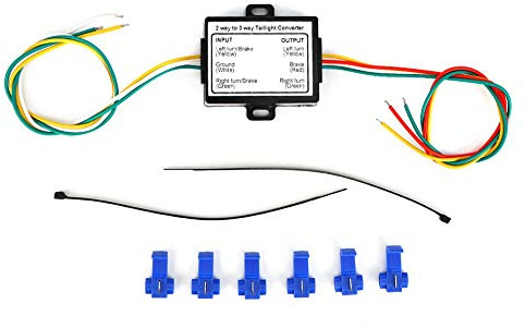 Convertidor de luz Trasera, convertidor de Remolque de Empalme de Alambre 2 a 3 Adaptador de arnés de Cable de eléctrico Tipo US