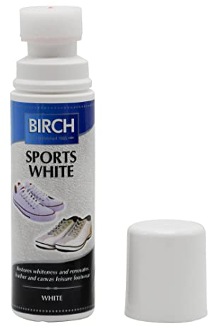 Birch Sports Leather Canvas Shoe Whitener Cleaner for Shoes Trainers Boots Sneakers Clean and Whiten 75ml
