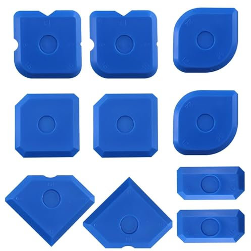 BRITECO 10-Piece Silicone Sealant Finishing Tool Set - Caulking Tools for Sealing, Smoothing, and Removing, Reusable and Durable, for DIY and Professional Use