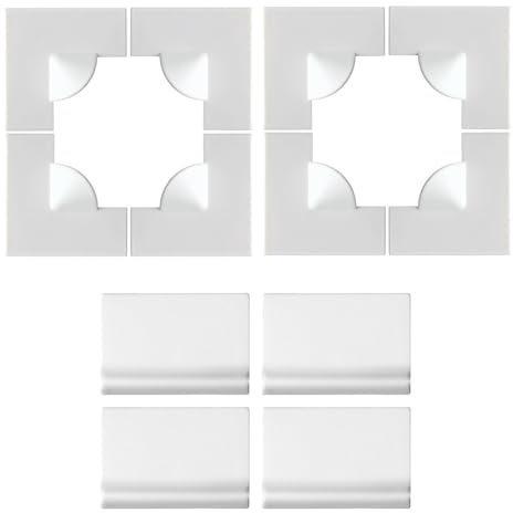 Magnetic Window Screen Accessories with 8pcs Window Screen Corners 4pcs Window Mesh Clips Two Sets DIY Window Screen Accessories for Fixing Fly Nets and Screens, White