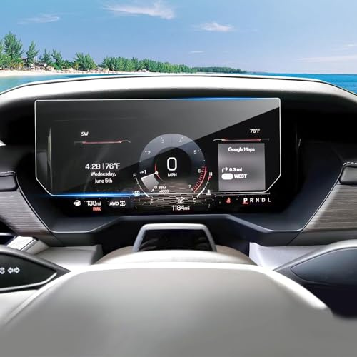 Coleya (2pcs) 2024 2025 2026 Acadia Dashboard Screen Protector for GMC Acadia (Elevation/AT4/Denali) 11-inch Dash, 2026 Acadia Accessories High Clarity Protective Film Driver Information Center 11