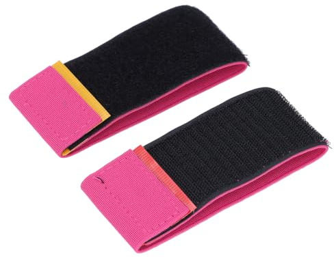 Naroote Bandas de Entrenador de Dedo del Pie de Gimnasia, Portátil 2 Piezas de Baile Ligera Ligera con Correa de Tobillo para Entrenamiento de Caída (Rosado)