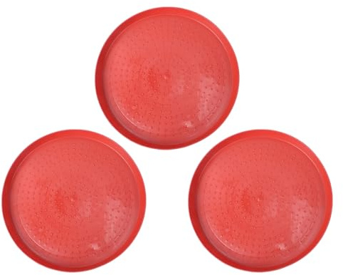 NUOBESTY Plateaux pour Nourriture en Plastique 35 CM Lot de 3 pour Oies et Poules Alimentation Volailles