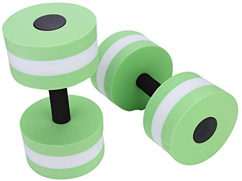VBESTLIFE Vattenhantel Skivstång, Vattenaerobics Hantelpar med EVA-skumflytkraft, för Poolträning Fitness & Styrka Toning Arm Curls