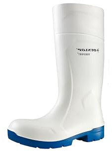 DUNLOP Protective Footwear, CA61131, Purofort FoodPro MultiGrip Safety, Bianco/Blu, Taglia 45 EU