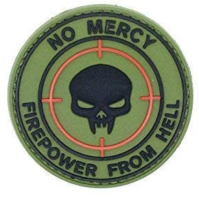 No Mercy Firepower from Hell PVC Airsoft Paintball Patch
