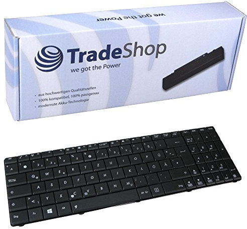 Laptop-Tastatur / Notebook Keyboard Ersatz Austausch Deutsch QWERTZ für Asus B53J-A1B B53S F55A F55A-SX091D F55A-SX172DU F55C F55C-SX027H F55C-SX032H F55C-SX048H X7BJ (Deutsches Tastaturlayout)