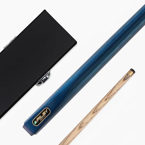 Riley METALLIC BLUE 2pc Ash Pool Snooker Cue & HARD CASE
