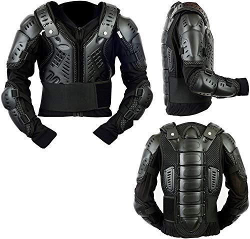 MCW Gear Kinder-Schutzjacke, Motocross-Schutzjacke, CE-geprüft, Brust-, Wirbelsäulen-, Ellbogen-, Schulterschutz, Größe 14