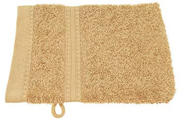 Julie Julsen® Bio Waschhandschuhe in 32 Farben erhältlich weich und saugstark Pastell Braun 15x21 cm