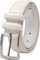 Ashford Ridge Herren 33mm Doppelschleife Ledergürtel (110CM (gesamtlänge 125cm), Weiß)