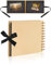 Álbum de Fotos Scrapbook, Álbum de Recortes, Álbum para Libro de Recuerdos, Libro de Fotos Espiral de 30 Pags de 21.5 * 15 cm DIY Regalos de Boda Aniversario Bebé Cumpleanos Familiares (amarillo)
