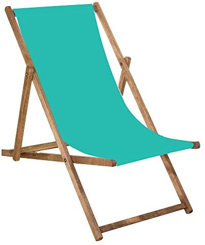 SPRINGOS Liegestuhl Gartenliege Klappstuhl aus Holz imprägniert klappbar Relaxliege Campingstuhl Strandstuhl Buchenholz