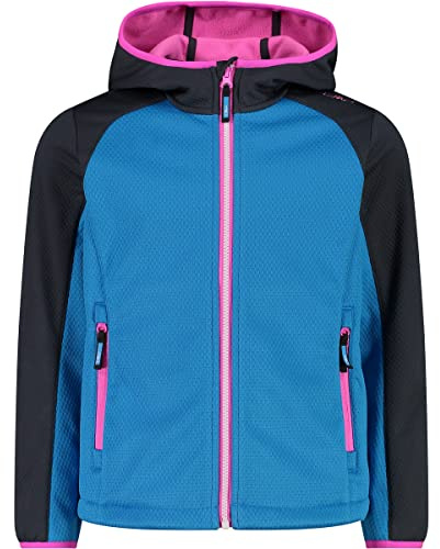 CMP - Kid G Jacket Fix Hood, Girl, Turchese, 176