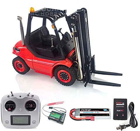 TOUCAN RC HOBBY LESU 1/14 RC Hydraulik-Gabelstapler Transfer lackiertes Auto RTR LKW Motor Licht RC Schwermaschine