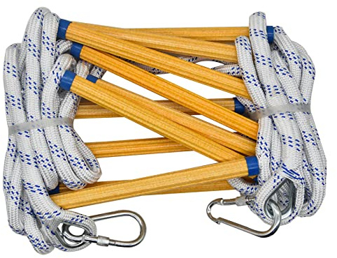 13ft Fire Escape Rope Ladder Emergency Fire Ladders Fire Escape Ladder for 2 Story