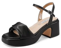 QUEEN HELENA Sandali con Tacco Zatteroni Casual Donna ZM9979 (Nero, Sistema Taglie Calzature EU, Adulto, Donna, Numero, Media, 40)