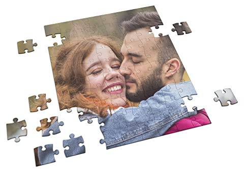 Puzzle Personalizzato con Foto - 500 Pezzi - A3 o A4 - Idea Regalo per Compleanno, Anniversario, Natale