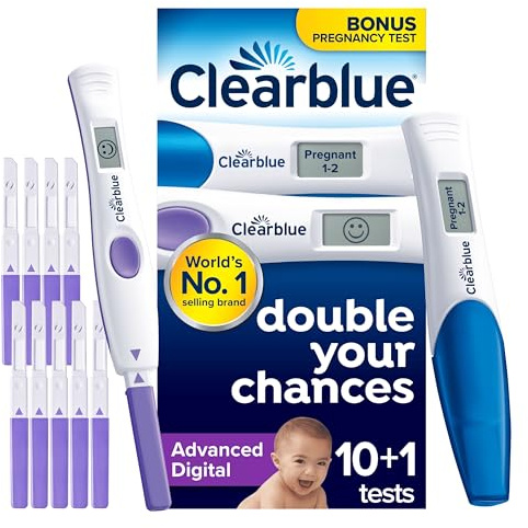 Clearblue Advanced Digital Ovulation Tests & Pregnancy Test Combo, 10+1