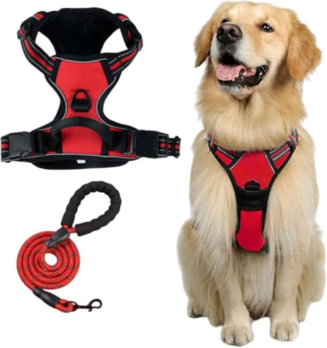 Fellstern - Imbracatura anti-tiraggio per cani, non pull, per cani di grandi dimensioni, regolabile, morbida