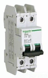 Schneider 60154 Disjoncteur C60, UL489, 2P, 2 A, D caractéristique, 240 V AC