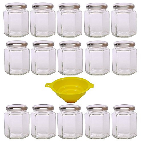 Viva Haushaltswaren G1060196/15T/silber/X - Lote de 15 tarros de Mermelada (196 ml, Tapa)