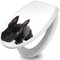 banjado Toilettendeckel mit Absenkautomatik 44,5x37cm / WC Sitz mit Absenkautomatik/Toilettensitz Duroplast mit Edelstahl Scharnieren/Klodeckel mit Absenkautomatik Motiv Bulldogge