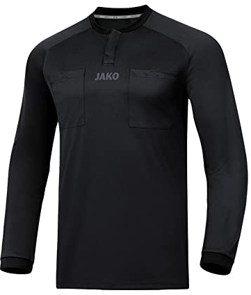 JAKO Herren Schiedsrichter-Trikot (Langarm), Schwarz, L