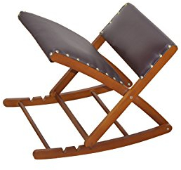 moebel direkt online Fußschaukel/Beinschaukel Susen, Braun, Polyurethan (PU), Polyurethan (PU), Fußstütze, traditionell, Pflegeleichte