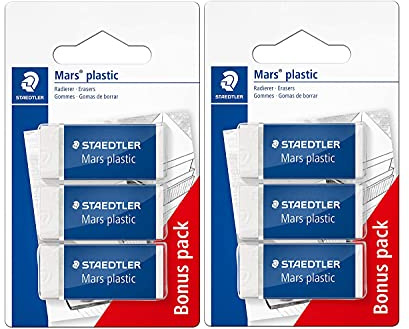 STAEDTLER 526 53 ABK3D - Goma de borrar (2 paquetes)