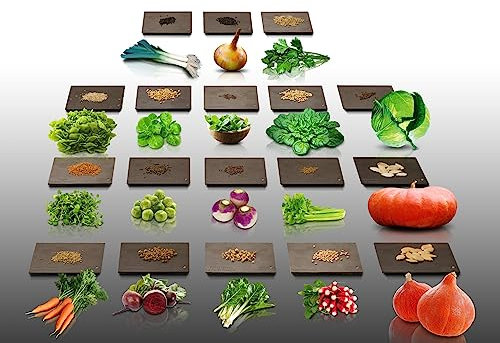 Lot de 4600 graines à semer - Le grenier d'Abondance - Potager d'Automne - 18 sachets individuels