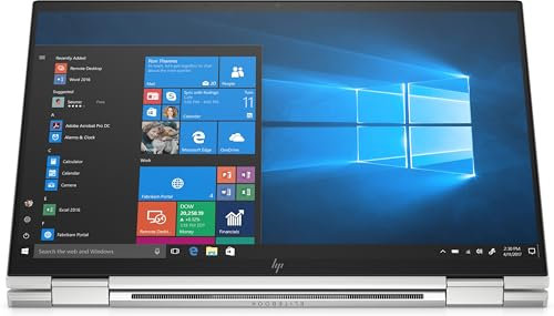 HP EliteBook x360 1030 G7 FHD 2 in 1 Convertible Touchscreen Laptop, i7 10810U, 2TB PCIe Gen 4.0 x4, 16GB DDR4, WIFI 6, VPro, Fingerprint Reader, UK Backlit Keyboard, Windows 11 Pro (Renewed)